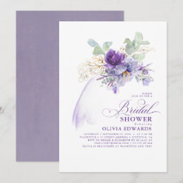Lavender & Gold Elegant Modern Boho Vrijgezellenfe Kaart