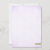 Lavender & Gold Glitter Kijk Bachelorette Party Kaart (Achterkant)