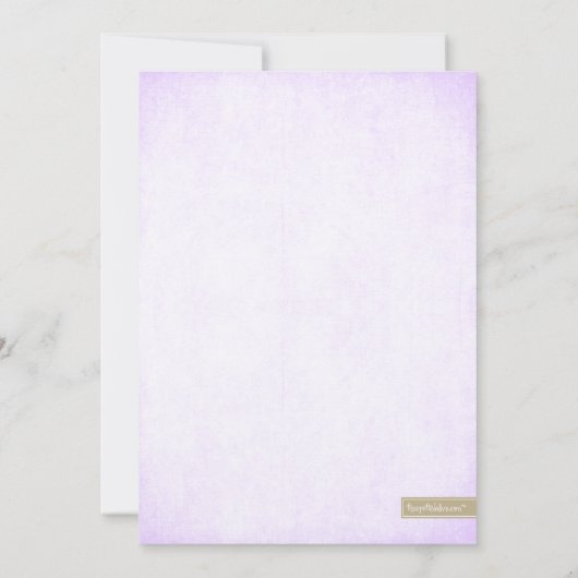 Lavender & Gold Glitter Kijk Bachelorette Party Kaart (Achterkant)