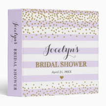 Lavender Gold Glitter Vrijgezellenfeest Organizer 