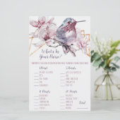 Lavender & Gold Hummingbird Wat zit er in je tas? (Staand voorkant)