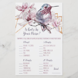 Lavender & Gold Hummingbird Wat zit er in je tas?