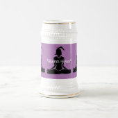 Lavender & Gold Stein - Beer Yoga Stein Bierpul (Center)