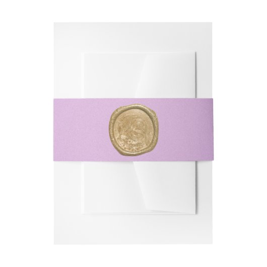 Lavender & Gold Uitnodigingen Wikkel (Voorkant Voorbeeld)