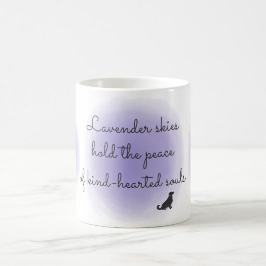 Lavender Golden Retriever Custom Mug with Name Koffiemok (Center)