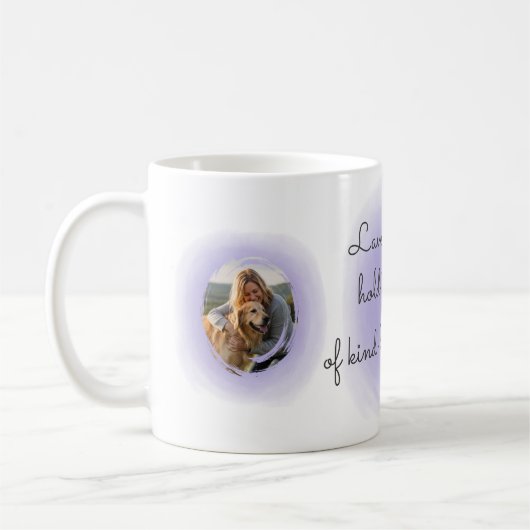 Lavender Golden Retriever Custom Mug with Name Koffiemok (Links)