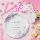 lavender gouden inkt marmer - bord voor bruiloft (Feest)