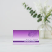 Lavender Gradiënt met Palm Leaf Simple Stijlvol Visitekaartje (Staand voorkant)