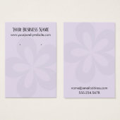 Lavender Grafisch Flower 1 Earder Holder Display Visitekaartje (Voorkant /achterkant)