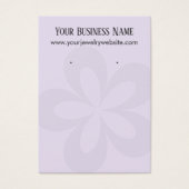 Lavender Grafisch Flower 1 Earder Holder Display Visitekaartje (Voorkant)