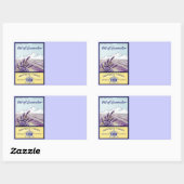 Lavender - Grasse Frankrijk Rechthoekige Sticker (Vel)