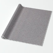 Lavender Gray Embossed Leaf Vines Cadeaupapier (Uitgerold)
