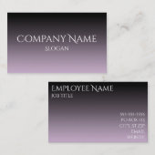 Lavender Gray en Black Ombre Visitekaartje (Voorkant / Achterkant)