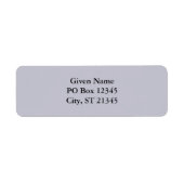 Lavender Gray Etiket (Voorkant)