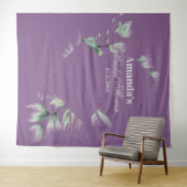Lavender Greenery Vrijgezellenfeest Foto achtergro Wandkleed (In Situ (horizontaal))