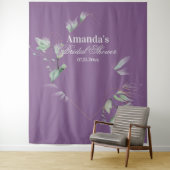 Lavender Greenery Vrijgezellenfeest Foto achtergro Wandkleed (In situ)