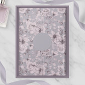 Lavender Grey Floral  Tissuepapier