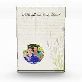 Lavender Groeiende  Moederdag voor handschrift Fotoblokken (Voorkant)