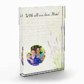 Lavender Groeiende  Moederdag voor handschrift Fotoblokken (Links)