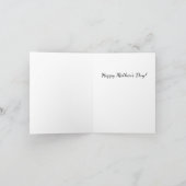 Lavender Groeiende Vintage Handschrijvende Moederd Feestdagen Kaart (Binnen)