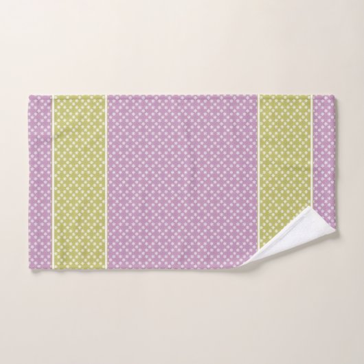 Lavender, groen patroon wisteria-handdoekje bad handdoek (Handdoek)