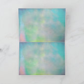 Lavender-groene trouwtafel kaart (Binnen)