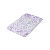 Lavender Hand Drawn Floral Pattern Badmat (Gekanteld)