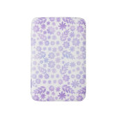 Lavender Hand Drawn Floral Pattern Badmat (Voorkant Verticaal)