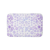 Lavender Hand Drawn Floral Pattern Badmat (Voorkant)