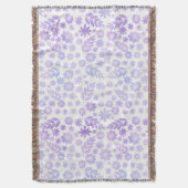 Lavender Hand Drawn Floral Pattern Deken (Voorkant Verticaal)