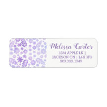 Lavender Hand Drawn Floral Pattern