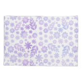 Lavender Hand Drawn Floral Pattern Kussensloop (Achterkant-Links)