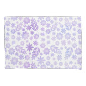 Lavender Hand Drawn Floral Pattern Kussensloop (Voorkant-Links)