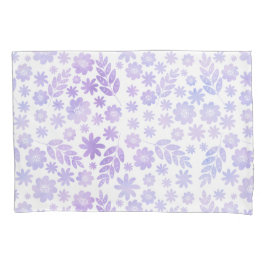 Lavender Hand Drawn Floral Pattern Kussensloop