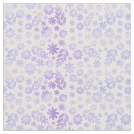Lavender Hand Drawn Floral Pattern Stof