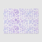 Lavender Hand Drawn Floral Pattern Tissuepapier (Voorkant)