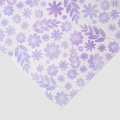 Lavender Hand Drawn Floral Pattern Tissuepapier (Detail)