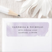Lavender Hand-painted Watercolor Wash Etiket (Insitu)