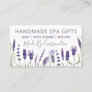 Lavender Handmade Natural Bath Beauty and Spa Visitekaartje
