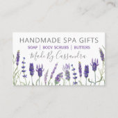 Lavender Handmade Natural Bath Beauty and Spa Visitekaartje (Voorkant)