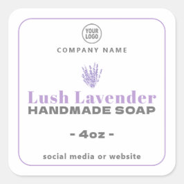 Lavender Handmade Soap Square Sticker