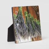 Lavender Hanging in een Barn Fotoplaat (Voorkant)