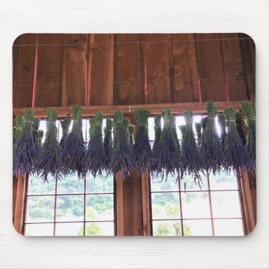 Lavender Hanging in een Barn Muismat (Voorkant)