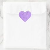 Lavender Hartelijk dank Hart Sticker (Tas)