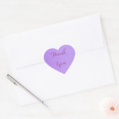 Lavender Hartelijk dank Hart Sticker (Envelop)