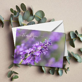 Lavender Hartelijk dank Notitiekaartje