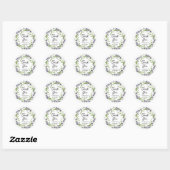 Lavender Hartelijk dank Ronde Sticker (Vel)