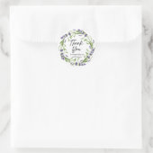 Lavender Hartelijk dank Ronde Sticker (Tas)