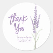 Lavender Hartelijk dank Sticker (Voorkant)