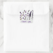 Lavender Hartelijk dank Vierkante Sticker (Tas)